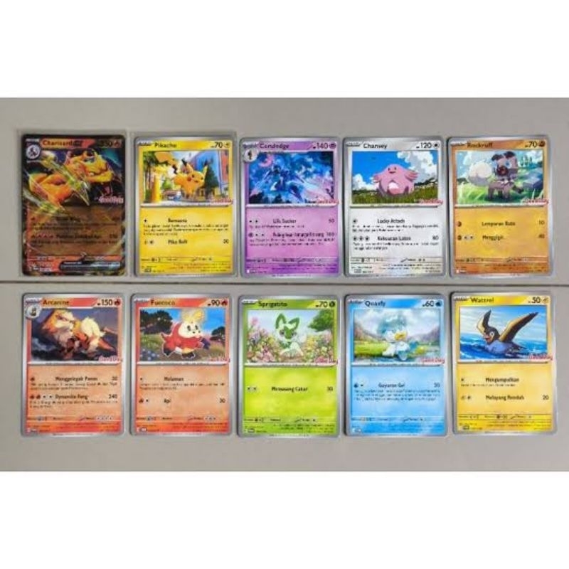 Full Set Promo Pokemon TCG good day 10 pcs