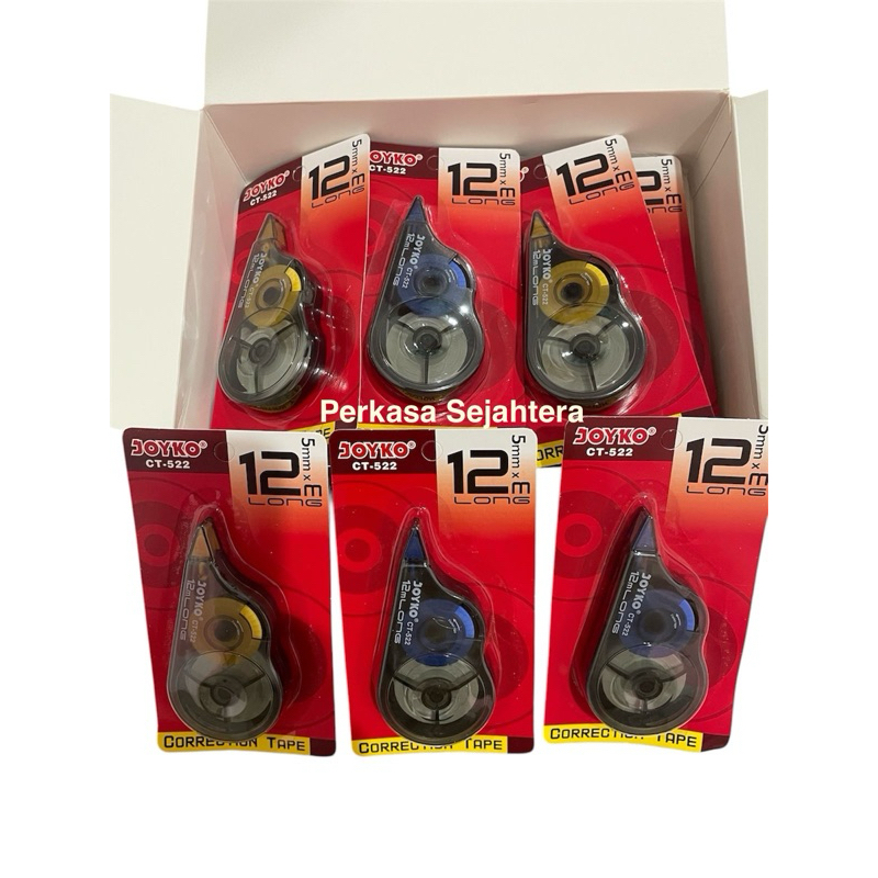 

Per 1 pcs correction tape Tipe x Kertas Joyko CT-522 label tarik