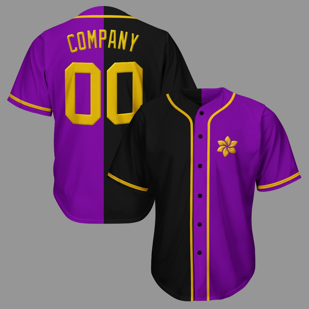 Jersey Baseball Custom Bordir Bebas Desain 34