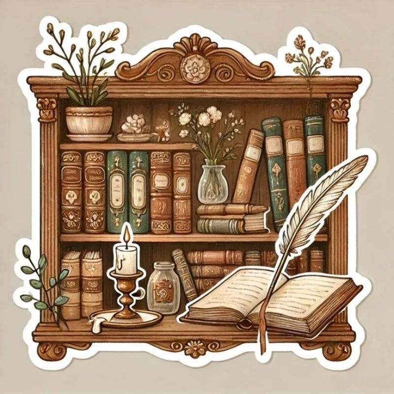 

[Safira Store] Stiker Scrapbook/Vintage book/Aesthetic book stiker