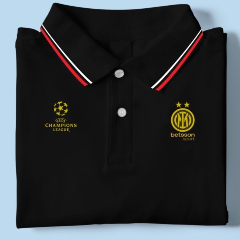 Kaos Polo Kerah Logo Liga champion FCB betsson sport