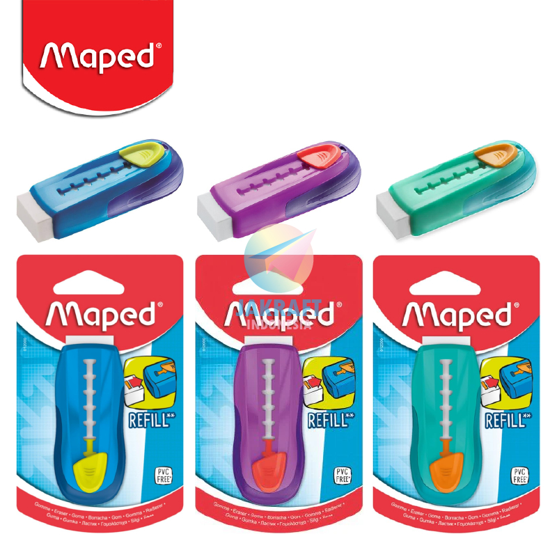 

(1 Set) Penghapus Segala Pensil Warna & Tulis MAPED Universal GOM Stick | Refill Softy Eraser