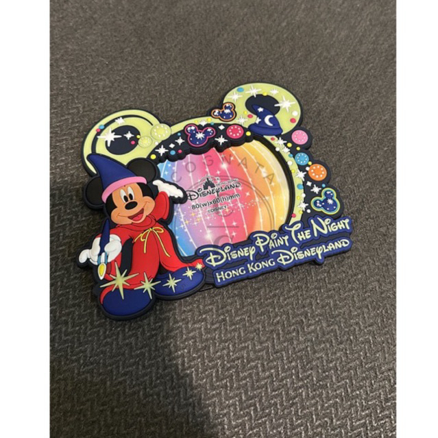 Disneyland HongKong Magnet and Stand Frame Glow in the Dark