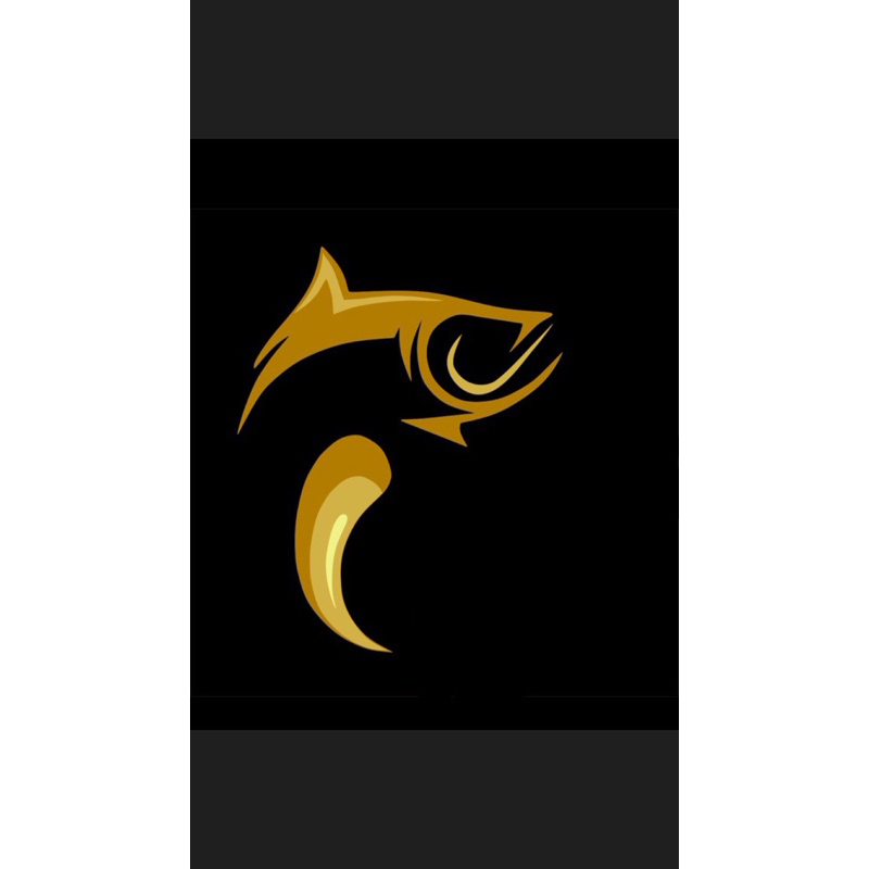 stiker iwak arowana ukuran 14-15cm