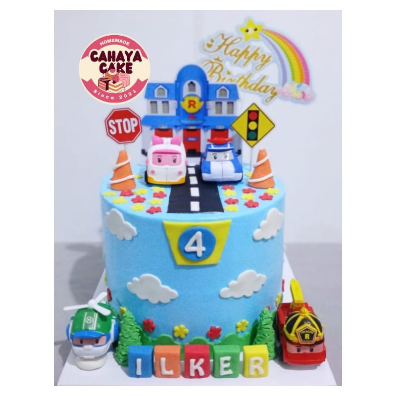 

Kue Ulang Tahun Robocar / Robocar Cake / Kue Ultah Anak Laki Laki
