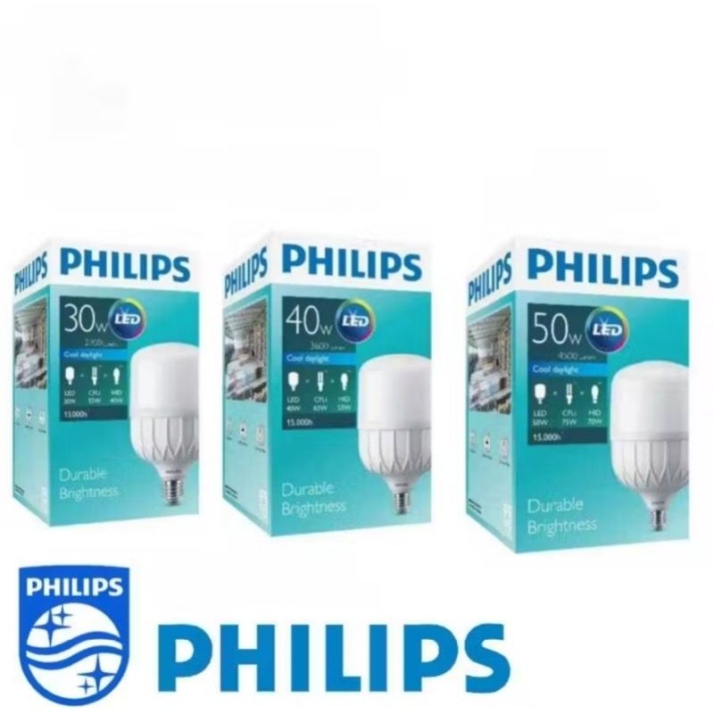Ready PHILIPS LED TRUE FORCE 30.40.50 WATT COLDAYLIGHT E27/ BOHLAM LAMPU PHILIPS ORIGINAL
