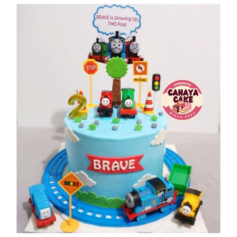 Kue Ulang Tahun Tayo / Kue Ultah Kereta Thomas / Kue Ulang Tahun Thomas Tayo / Tayo Cake