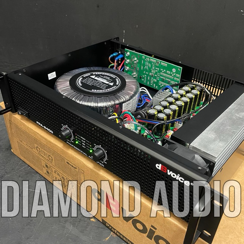 power amplifier dbvoice fpa 2400 original class H power 2 channel db voice fpa2400
