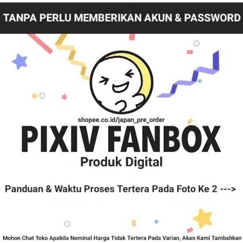 [Ikuti Panduan di Foto ke 2] Produk Digital Creator Pixiv Fanbox ORI