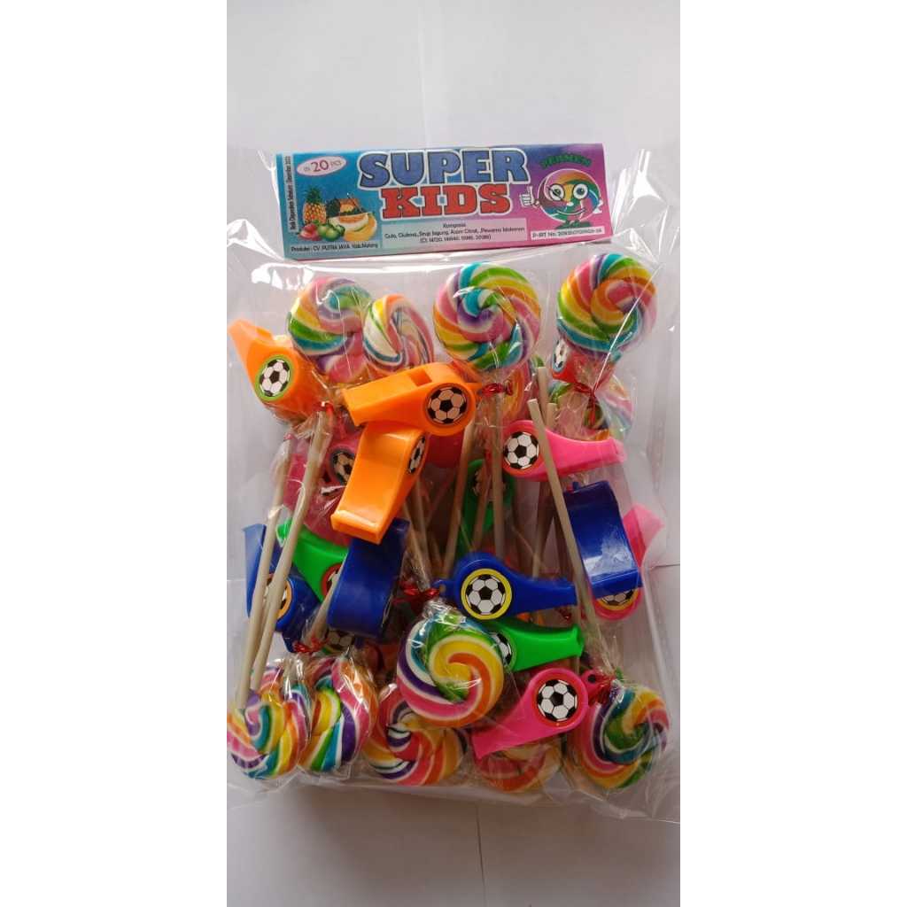 

PERMEN LOLIPOP PELANGI SUPER KIDS BERHADIAH ISI 20 (Langsung dari pabriknya). Cek deskripsi yaa.