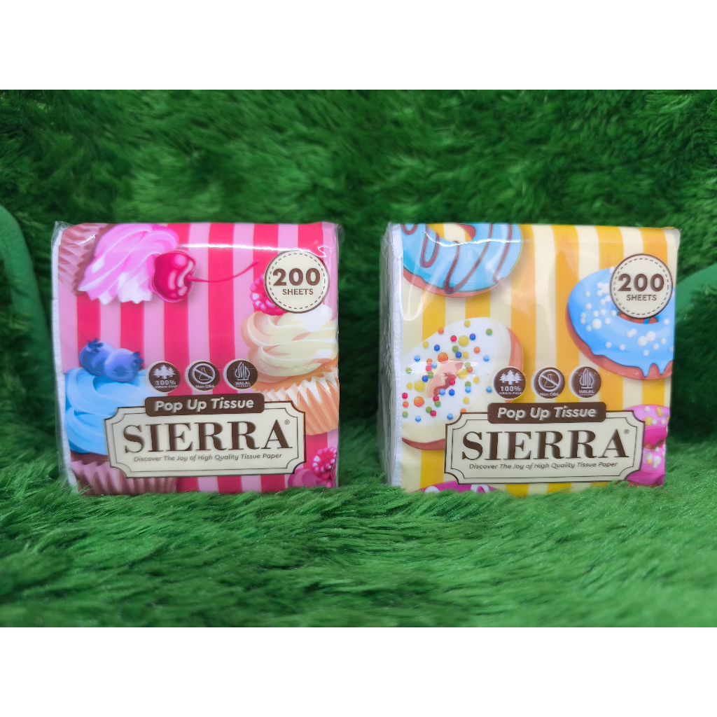 Tissue Sierra Napkin Pop up 200 Sheet Tisu Meja Tissu Lembut PROMO 