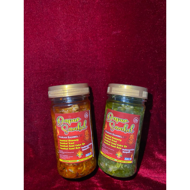 

Dapur sambel - sambal baby cumi pedes nampol 150gr