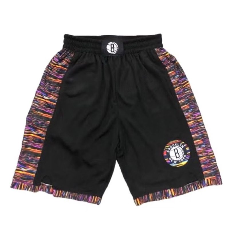 CELANA BASKET BROOKLYN NETS CITY EDITION HITAM BATIK