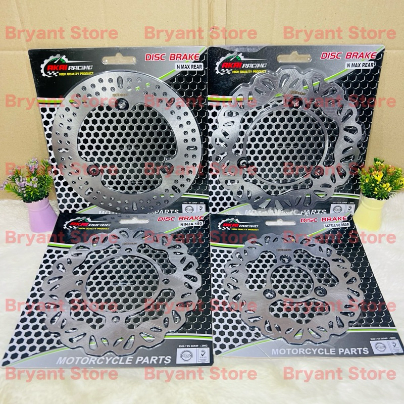 PIRINGAN CAKRAM BELAKANG REAR AKAI RACING NINJA R SS NMAX SATRIA FU 190MM 220MM 230MM DISCBRAKE 190 