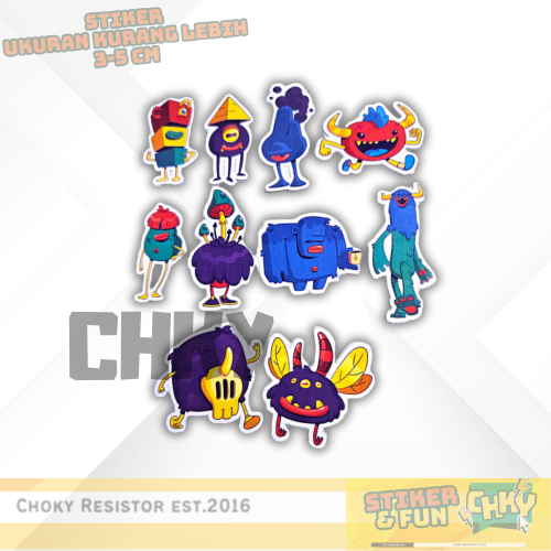 

Sticker/Stiker FUN Contemporary Monster Volume 2