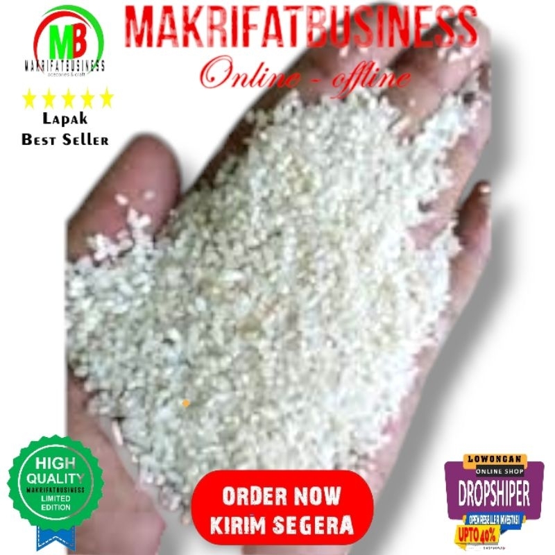 

MAKRIFATBUSINESS Paket 4 Kg MENIR BERAS Putih Jernih Alami Bahan Konsumsi Pakan Ternak Unggas Bahan Olahan Produksi Makanan Lainnya