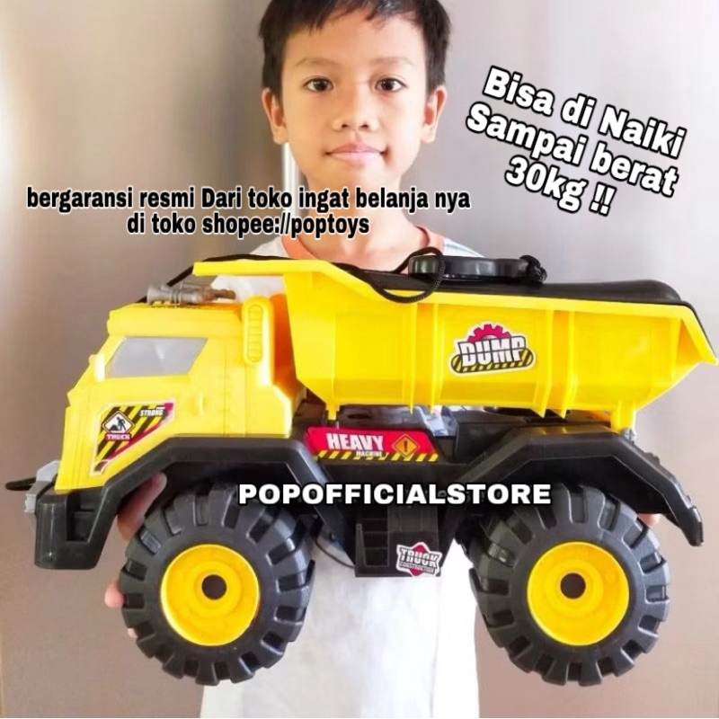 Mainan Mobil Truk Bak Bisa Di Naiki / Truk Konstruksi /Truk Pasir Jomplang Ukuran Besar
