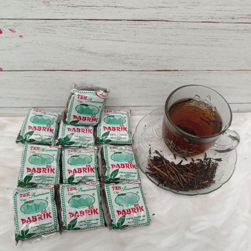 

teh tubruk premiun isi 10 utuh 40x seduh