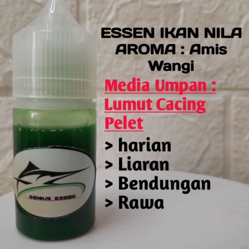 Essen ikan nila aroma amis wangi essen ikan nila harian essen ikan nila liaran essen ikan nila rawa 