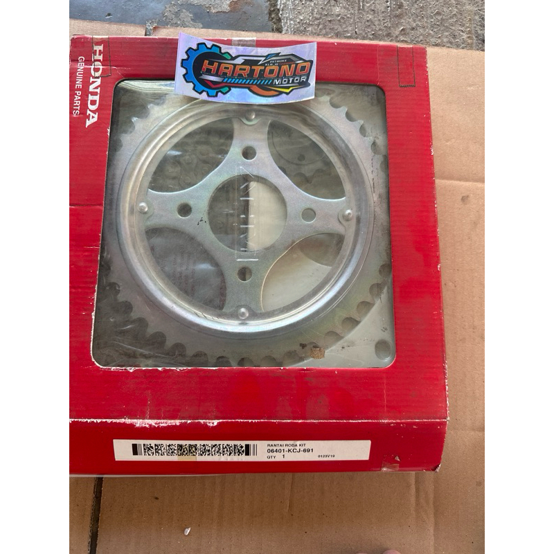 Gear Gir Rantai Set KCJ TIGER LAMA New Revo Original Ori Asli Honda AHM 06401-KCJ-691