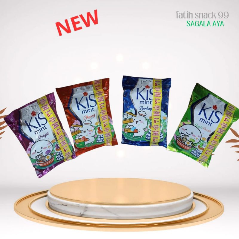 

PERMEN KIS MINT BAG ISI [ 50x2.5g ] FLAVORED KIS MINT CANDY