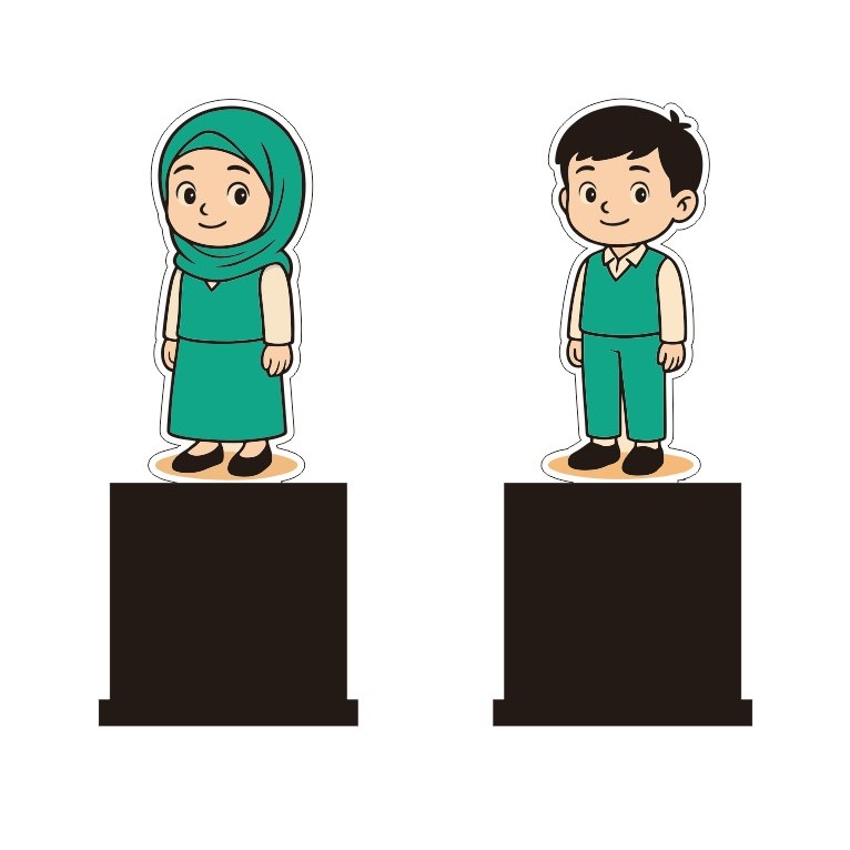 Piala Anak TK Islam, Piala Wisuda TK dan PAUD, Piala Anak PAUD TK SD Akrilik Muslim