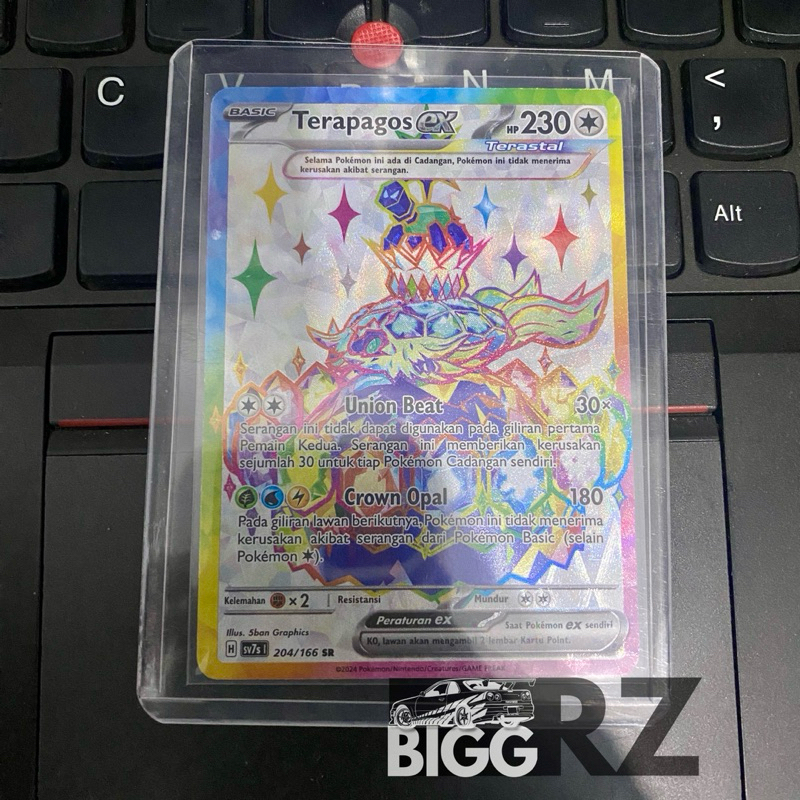 Kartu Pokemon Terapagos ex SR Original Indonesia TCG