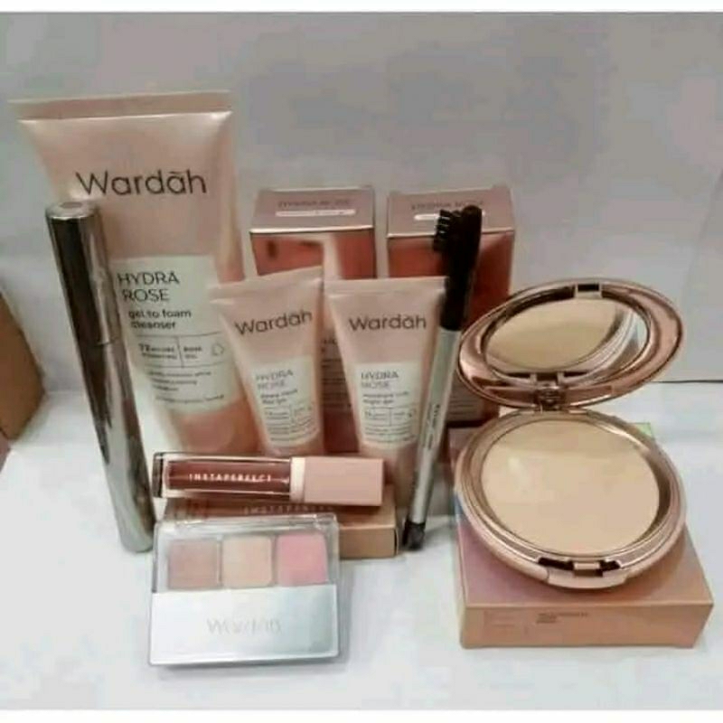 Wardah set skincare makeup