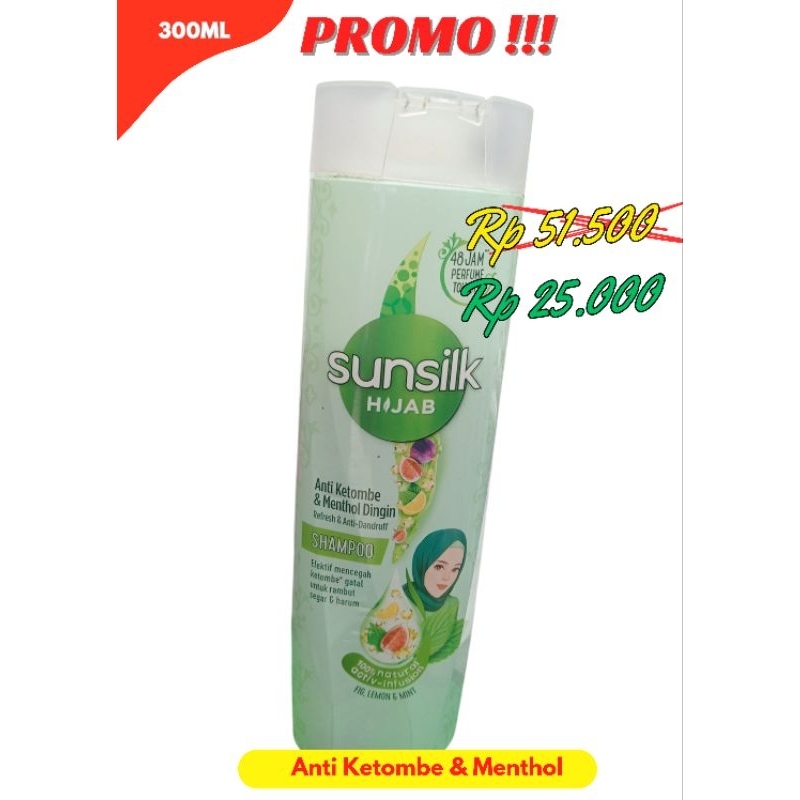 Shampo sunsilk-Sunsilk hijab-shampo sunsilk hijab anti ketombe menthol dingin