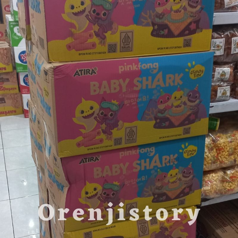 

baby shark snack 1 dus isi 40 berhadiah