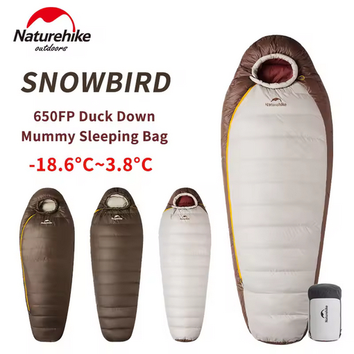 SLEEPING BAG SNOWBIRD DUCK DOWN NATUREHIKE CNK2550WS014