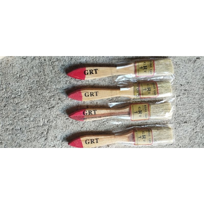 Kuas Cat Kayu Tembok Besi GRT Ukuran 1 Inchi Kuas Termurah