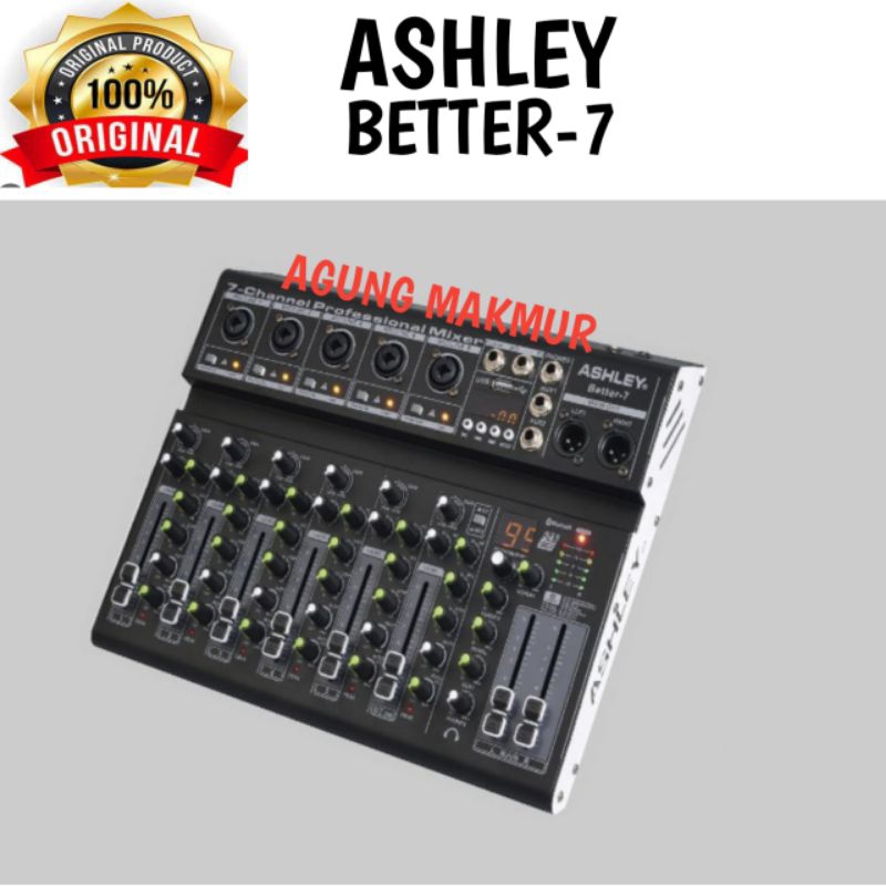 Mixer Ashley Better 7 Original 7 Channel USB - Ashley Better-7