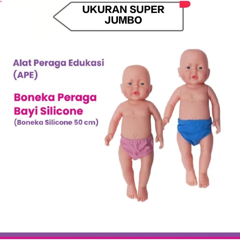 Promo Mainan Edukasi Anak Boneka Kelamin Bayi Gender Full Karet-Boneka Praktek Peraga Kedokteran