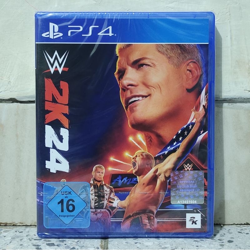 BD Kaset PS4 PS5 W2K24 WWE 24 Smackdown 2024 Game CD Kaset PS 4 5 Original Playstation Bekas Second