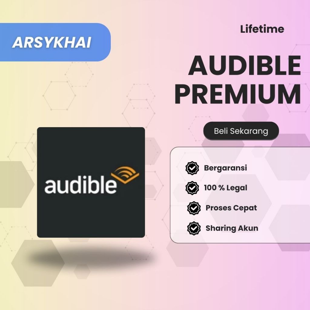 AUDIBLE PREMIUM BERGARANSI 100%