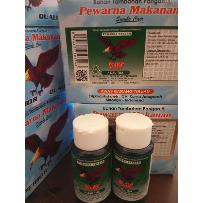 

Pewarna Makanan dan Minuman Kue Rajawali R&W