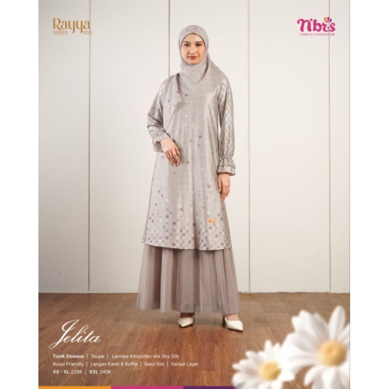 jelita tunik by nibras/tunik remaja dewasa ori/tunik murah