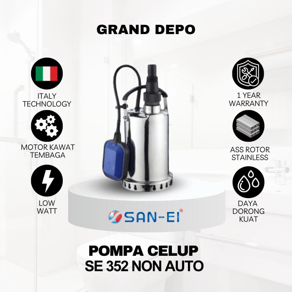 San Ei Pompa Air Celup 352 Non Auto / Pompa Air Celup San Ei