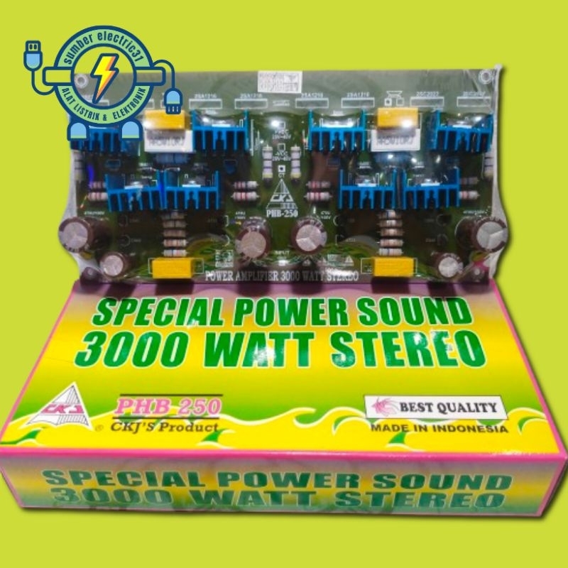KIT DRIVER POWER AMPLIFIER 3000 WATT STEREO PHB 250 CKJ
