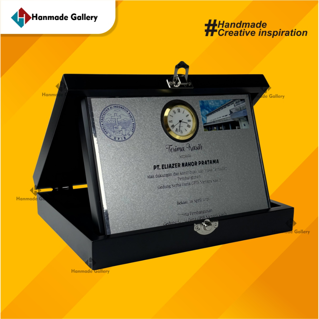 PLAKAT SOUVENIR BOX CUSTOM +JAM  UCAPAN TERIMAKASIH