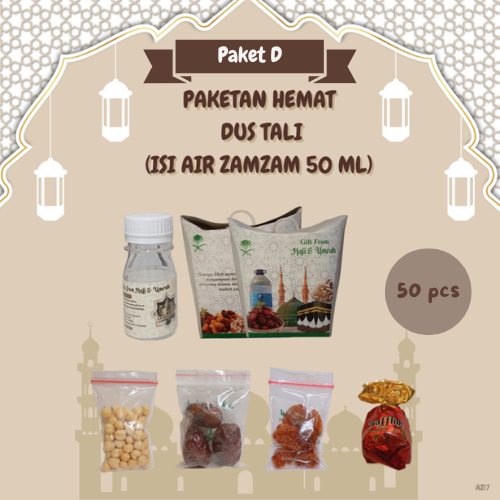 

paketan hemat coklat turki dus tali untuk oleh oleh haji/umroh 50pcs (botol isi air zam zam 50 ml)