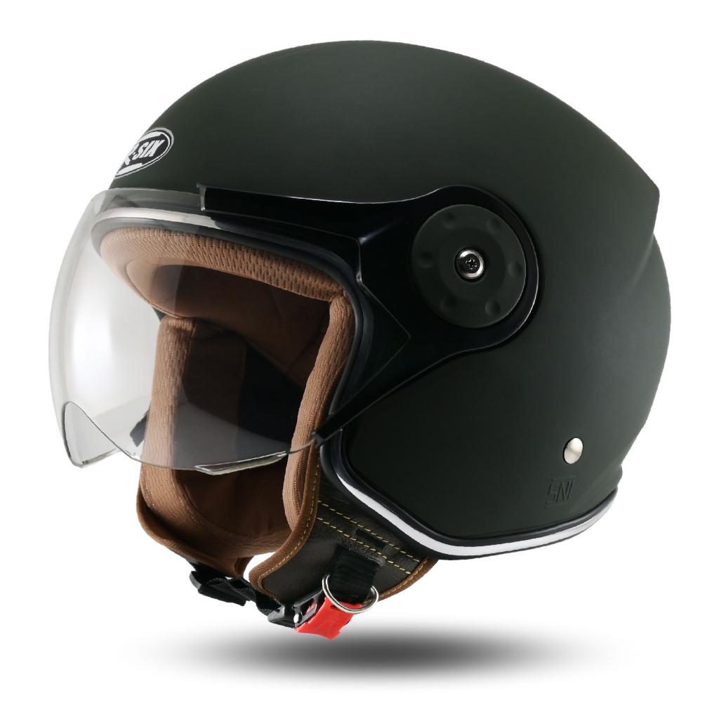 Helm Motor Helm Bogo Rsix Kaca Pilot Terbaru Pria Wanita Premium SNI