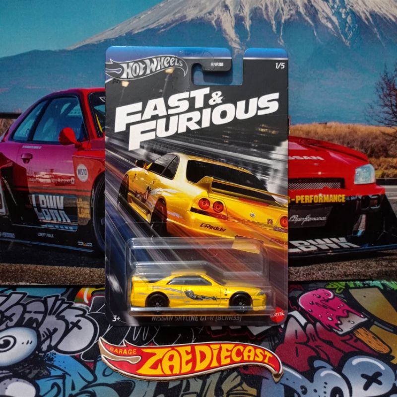 Hotwheels Fast & Furious Nissan Skyline Gt-R (BCNR33) & Nissan 350Z Custom