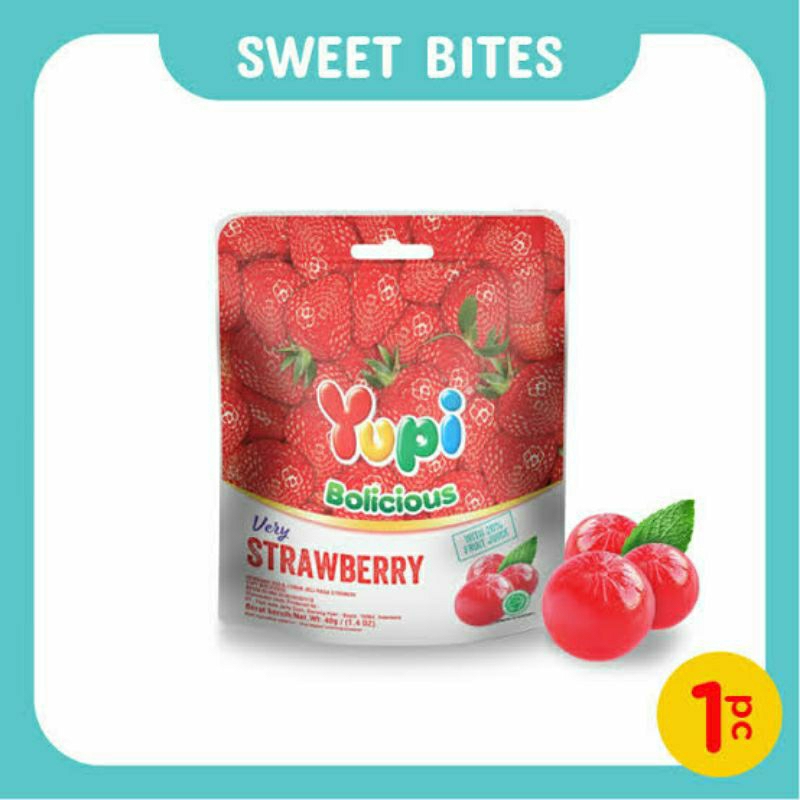 

Yupi Bolicius Strawberry 1 Pouch