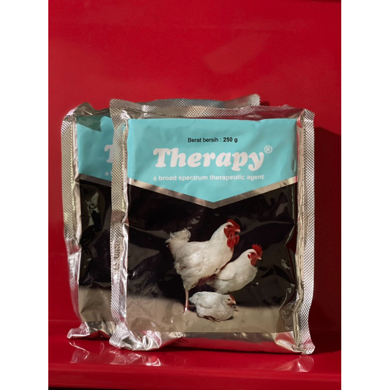 THERAPY 250 GRAM, OBAT/ANTIBIOTIK UNGGAS/AYAM/BURUNG