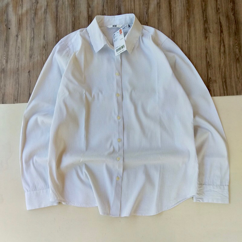 KEMEJA STRIPE UNIQLO SECOND