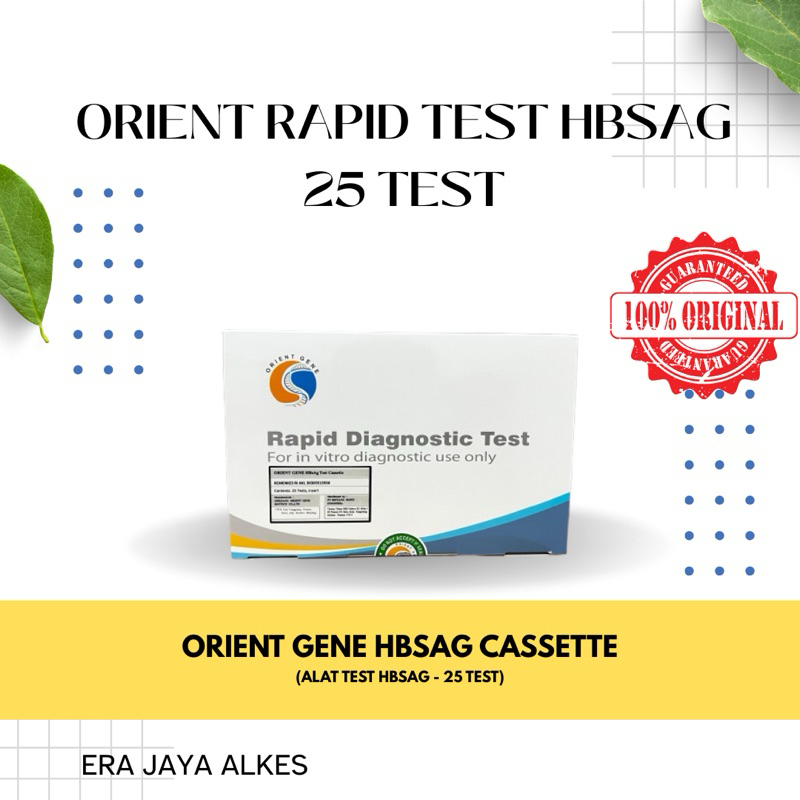 HBSAG ORIENT GENE HBSAG CASSETTE ISI 50/RAPID TEST HBSAG CASSETTE ORIENT