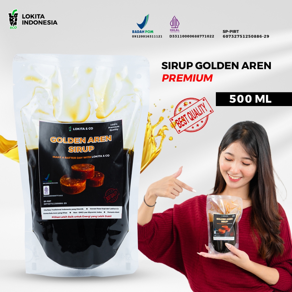 

LOKITA - Gula Aren Cair Golden Aren Syrup (Sirup Aren)