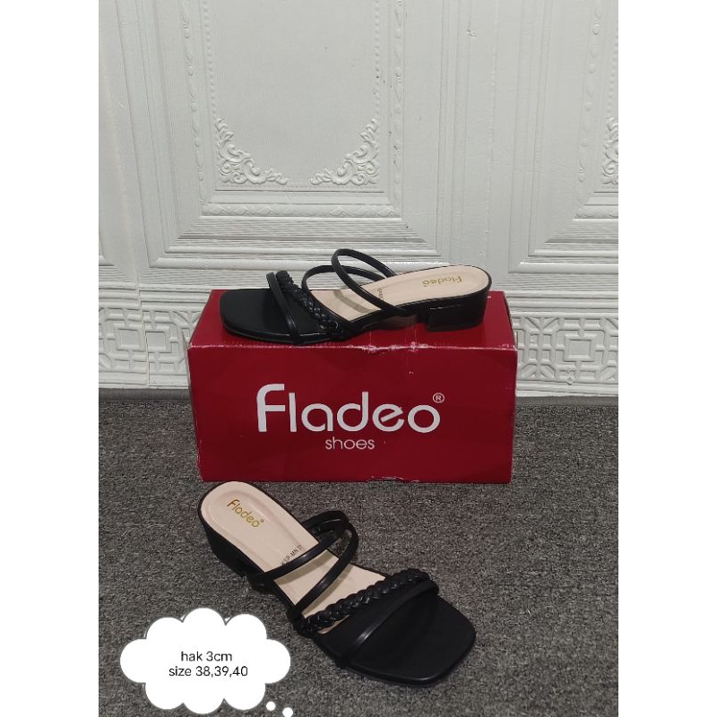 sandal hak fladeo wanita branded matahari